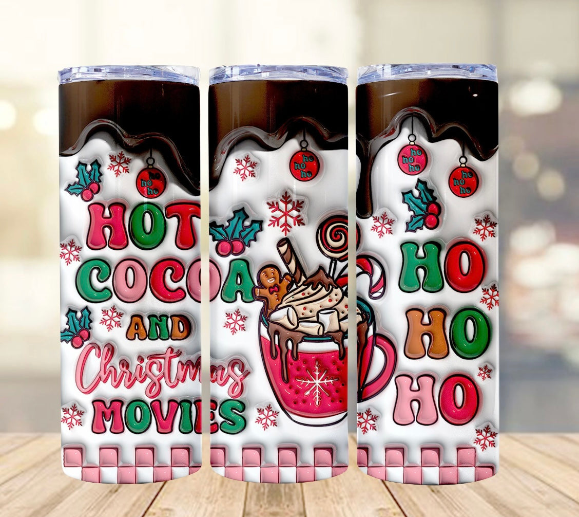 Hot Cocoa and Christmas Tumbler