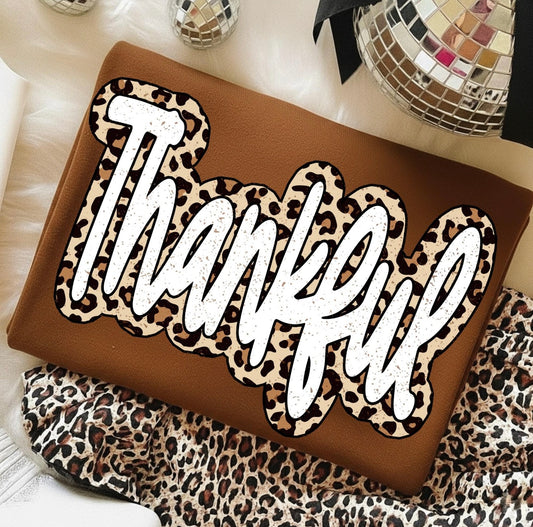 Leopard Thankful T-Shirt