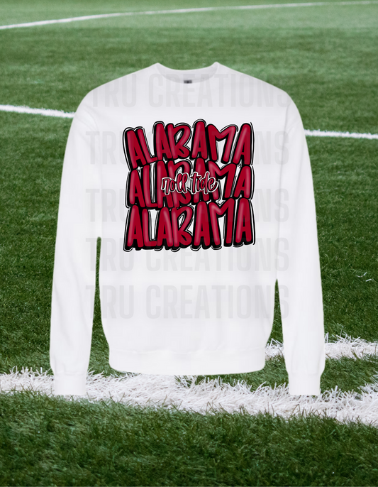 Alabama Stacked Sweatshirt