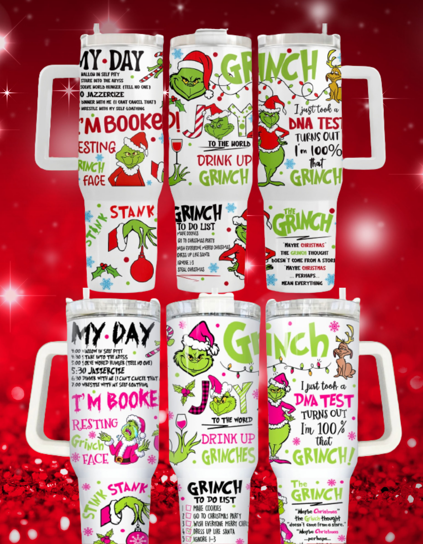 Grinch My Day 40oz Tumbler