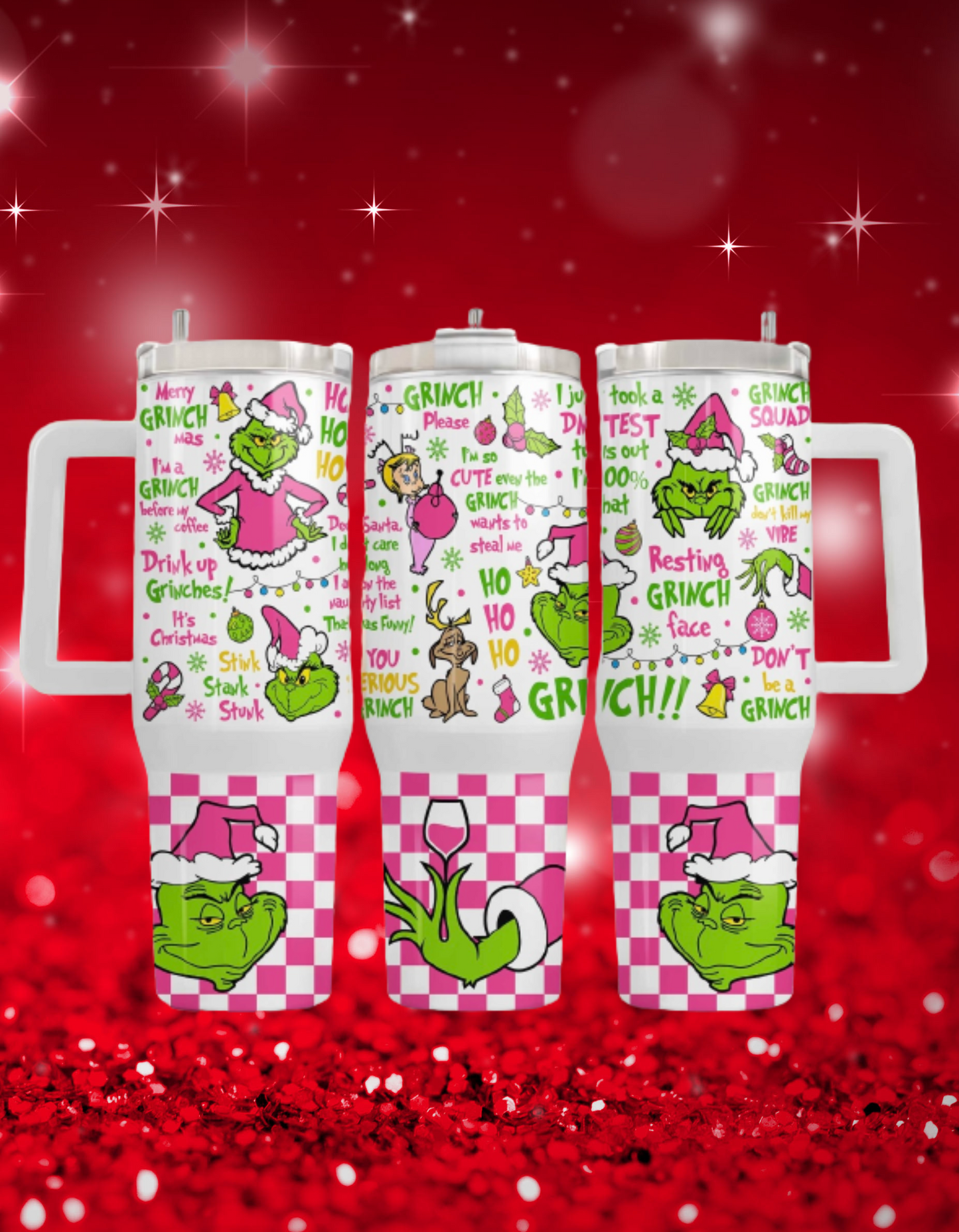 Grinch Descriptive 40oz Tumbler