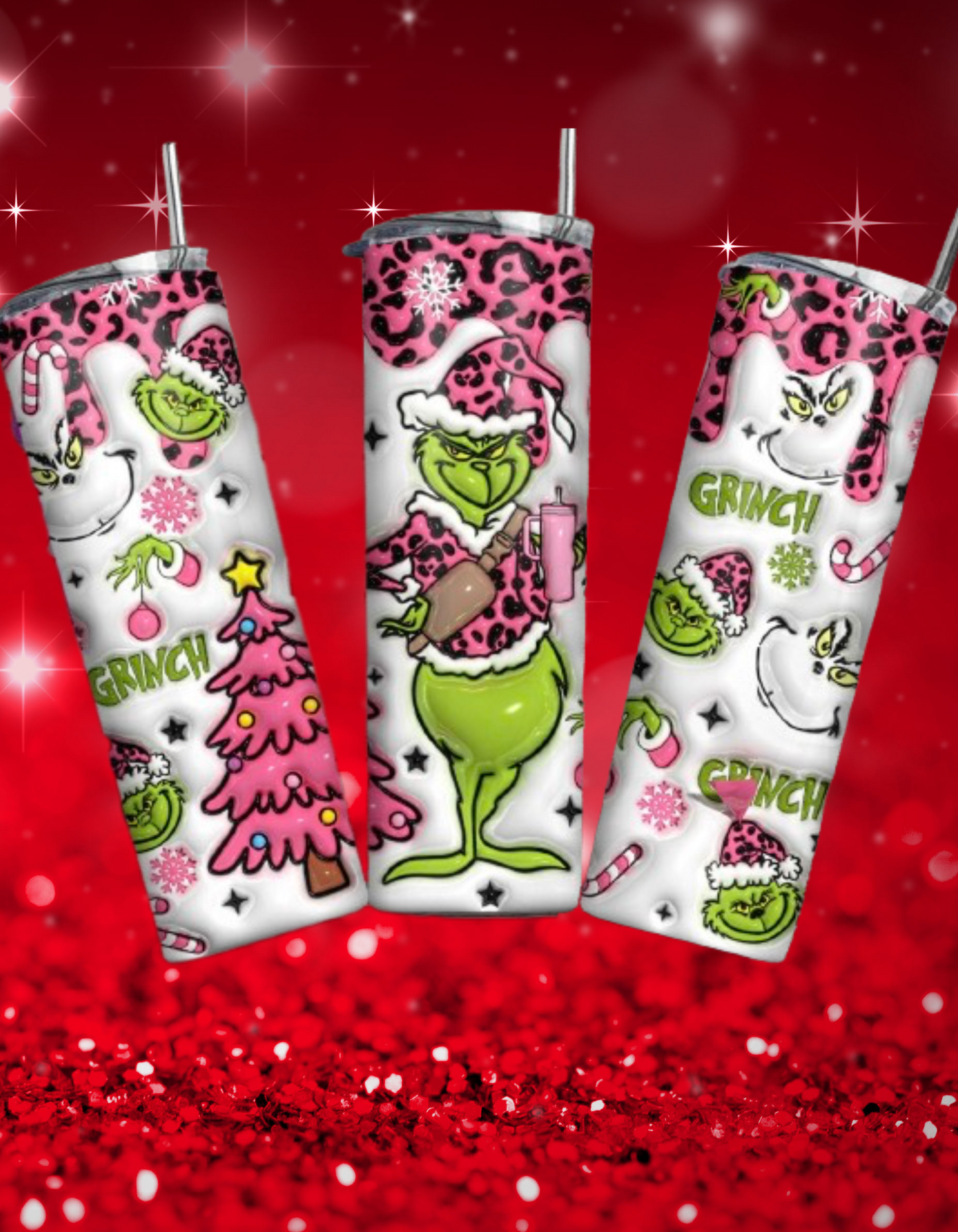 Pink Leopard Grinch