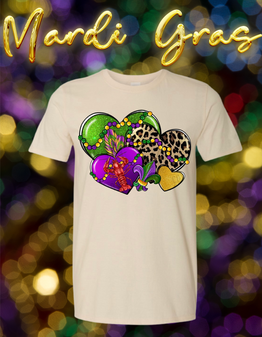 Mardi Gras Hearts