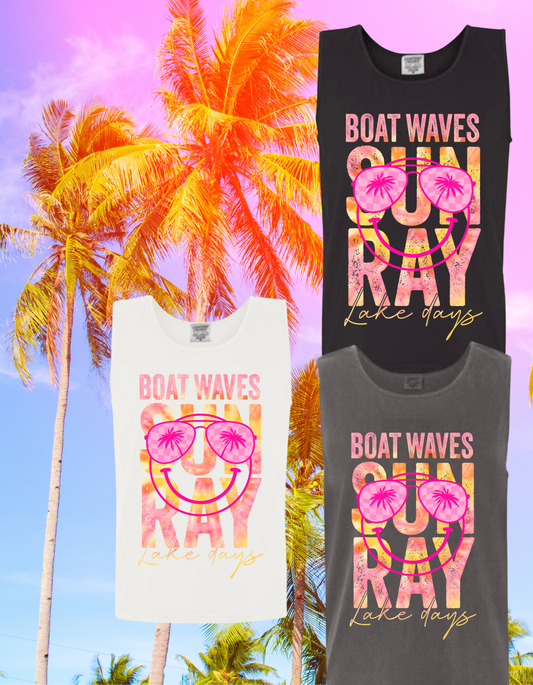 Boat Waves, Sun Ray, Lake Days Tank