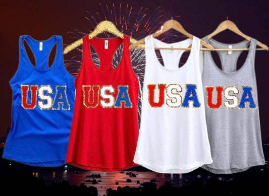 USA Chenille Tank Top