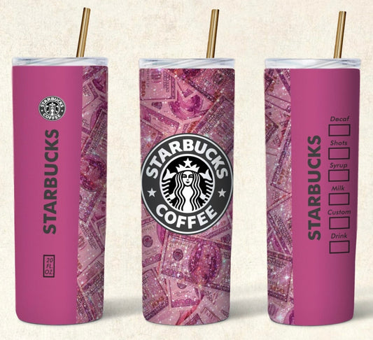 Money Starbucks Tumbler