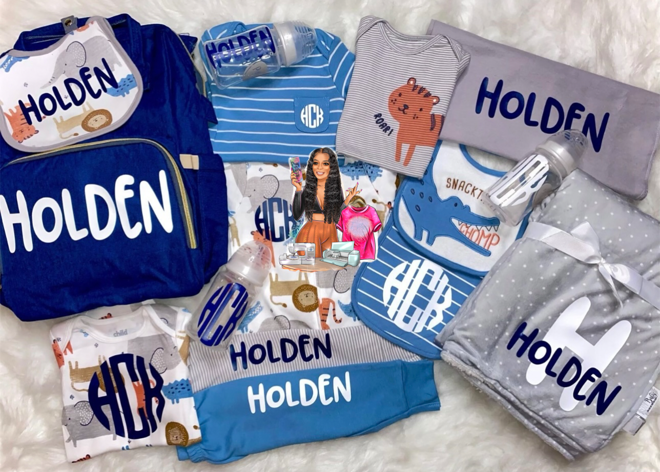 Large Personalized Baby Bundle