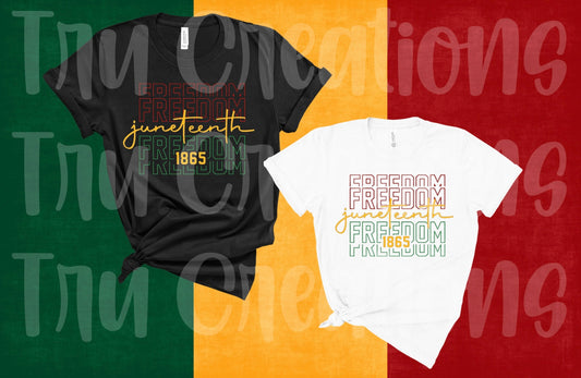 Youth Stacked Juneteenth Tee