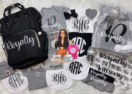 Large Personalized Baby Bundle