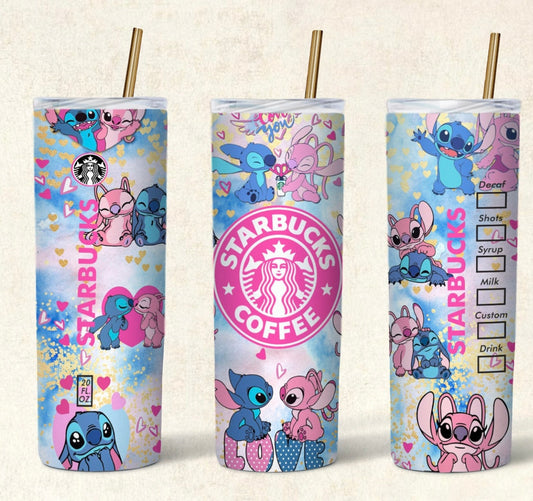 Stitch & Angel Starbucks Tumbler