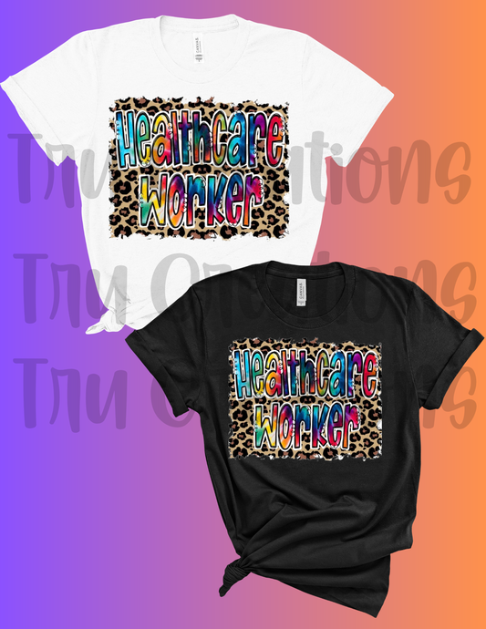 Colorful Cheetah HealthCare Tee