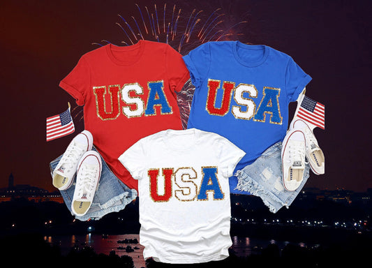 USA Chenille Tee