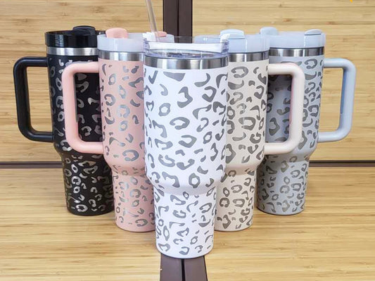 Leopard Stanley Dupe Tumbler