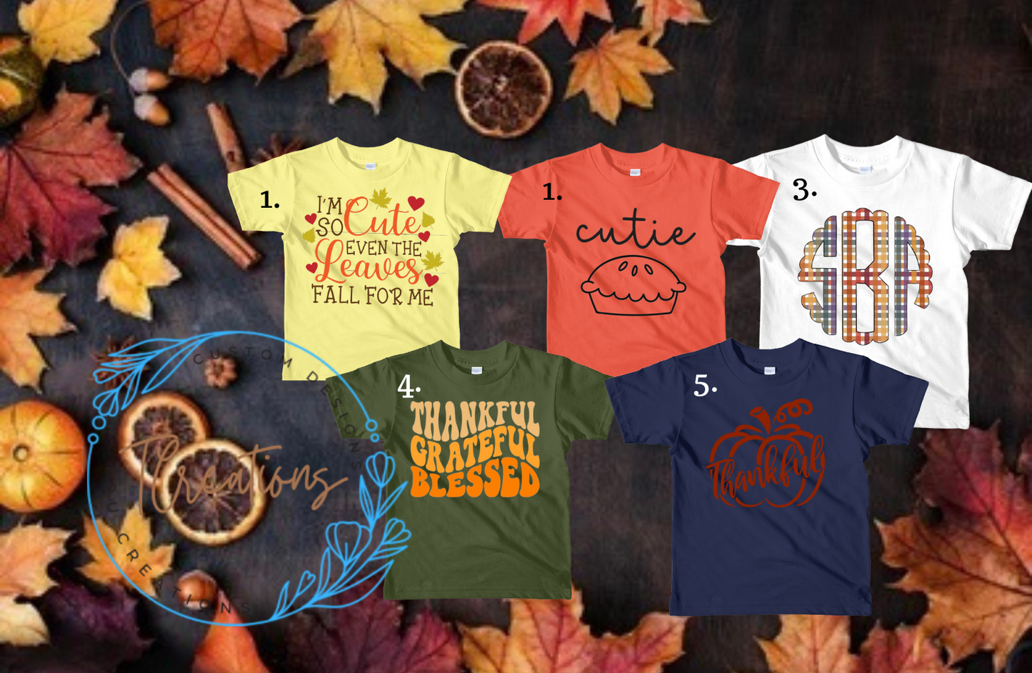 Girls Thanksgiving Tee