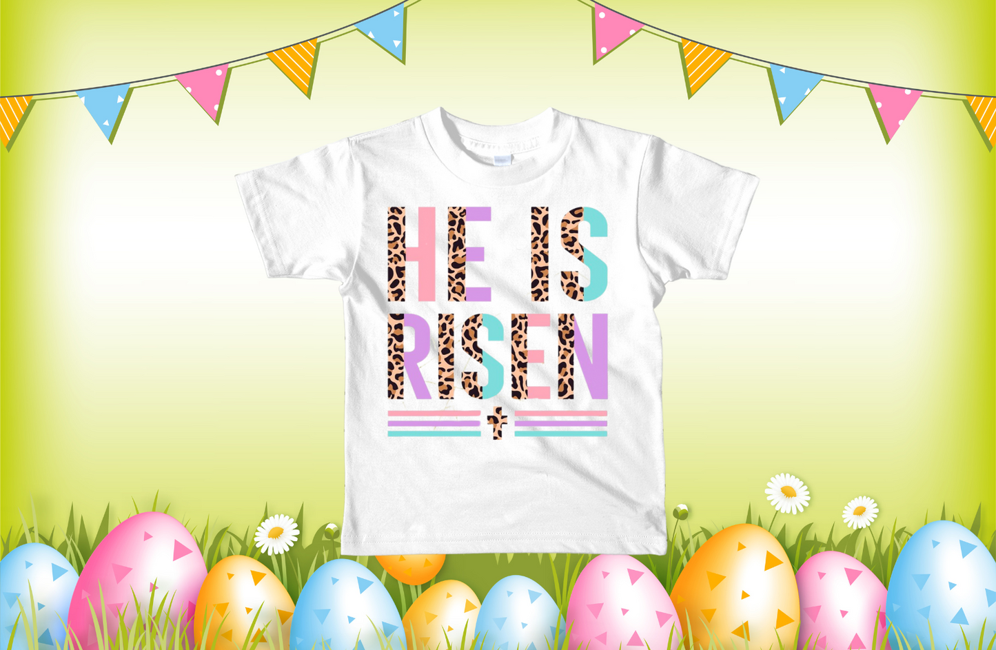 Kids He is Risen Tee