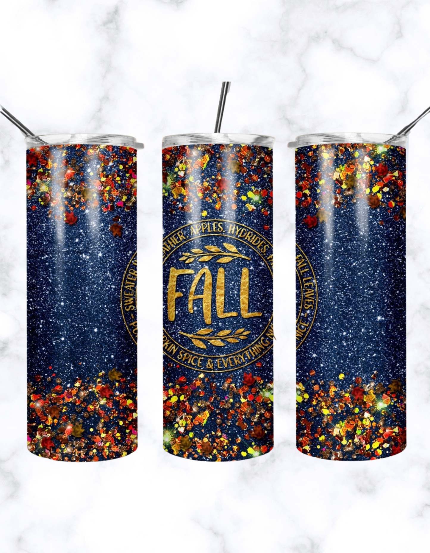 Blue Fall Tumbler