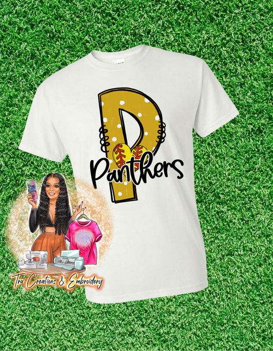 Panthers Softball Oversized Tee