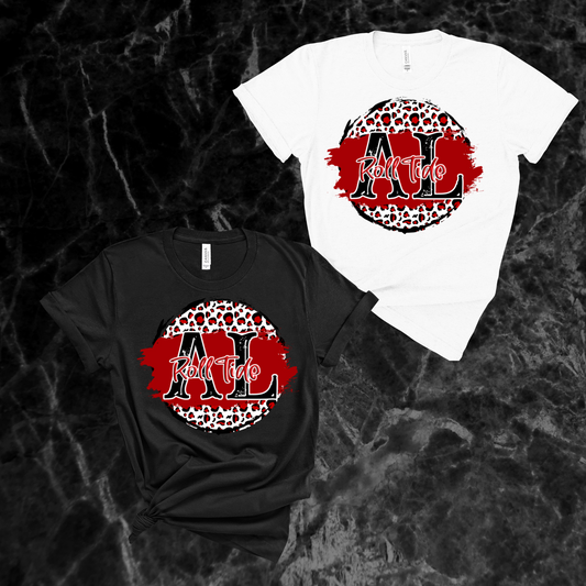 Alabama Leopard Circle Tee