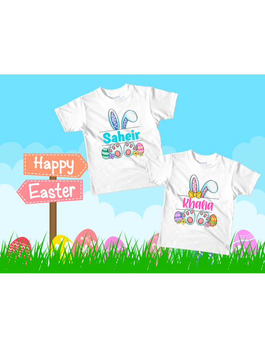 Kids Easter Name Tee