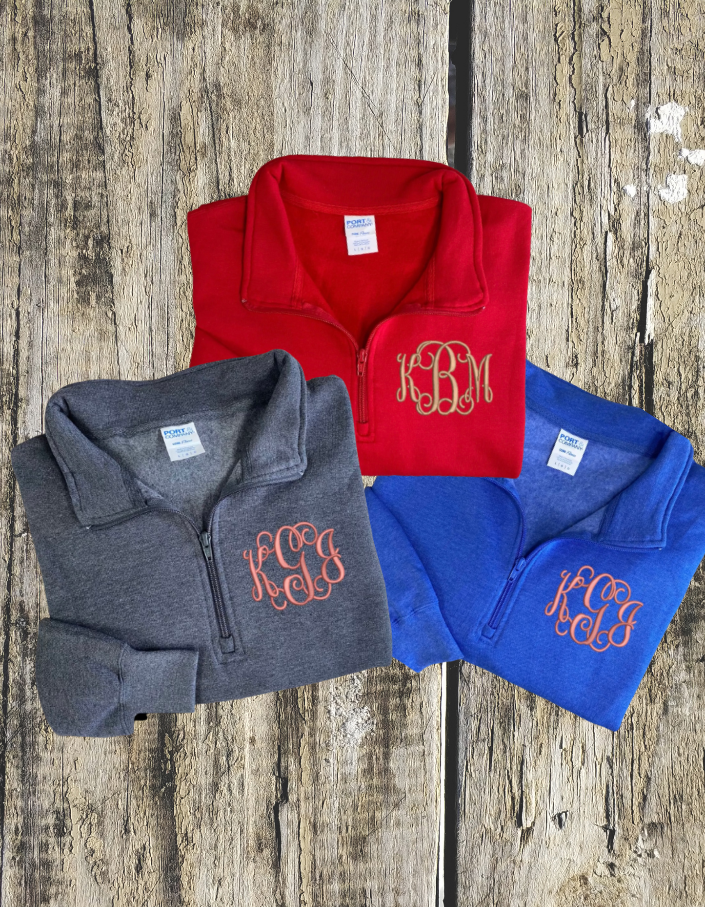 Quarter Zip Monogram